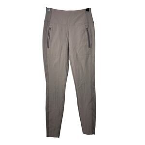 Athleta Headlands Hybrid Tight Women's 4 Brown Grey High Rise Zipper Pockets